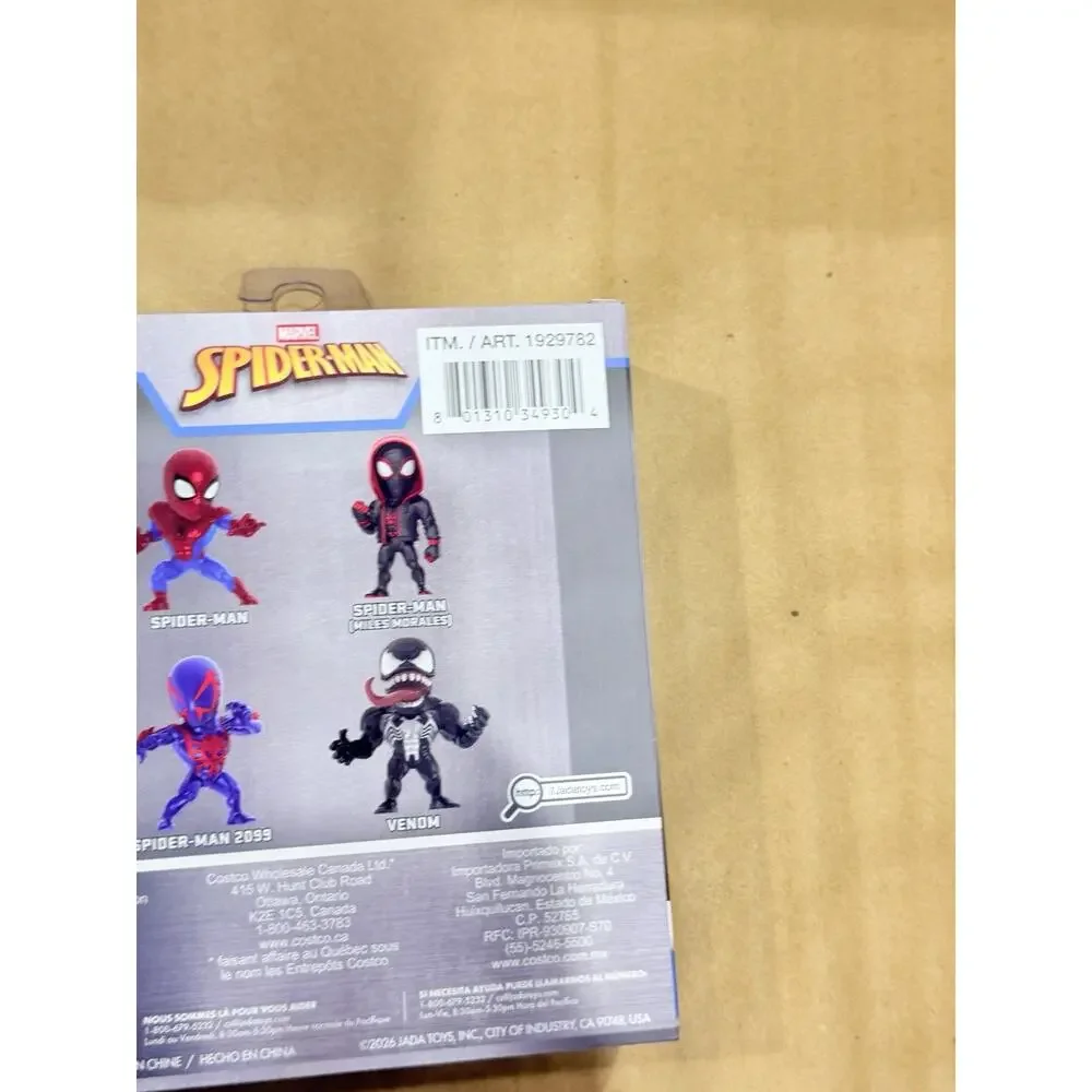 Marvel Spider-Man 2.5” Diecast Metal Figure 4 Pack Jada Toys MetalFigs New Box